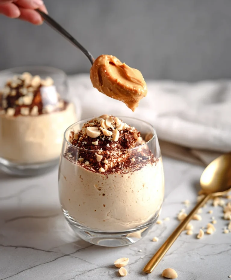 Creamy Peanut Butter Mousse – Healthy Cottage Cheese Dessert