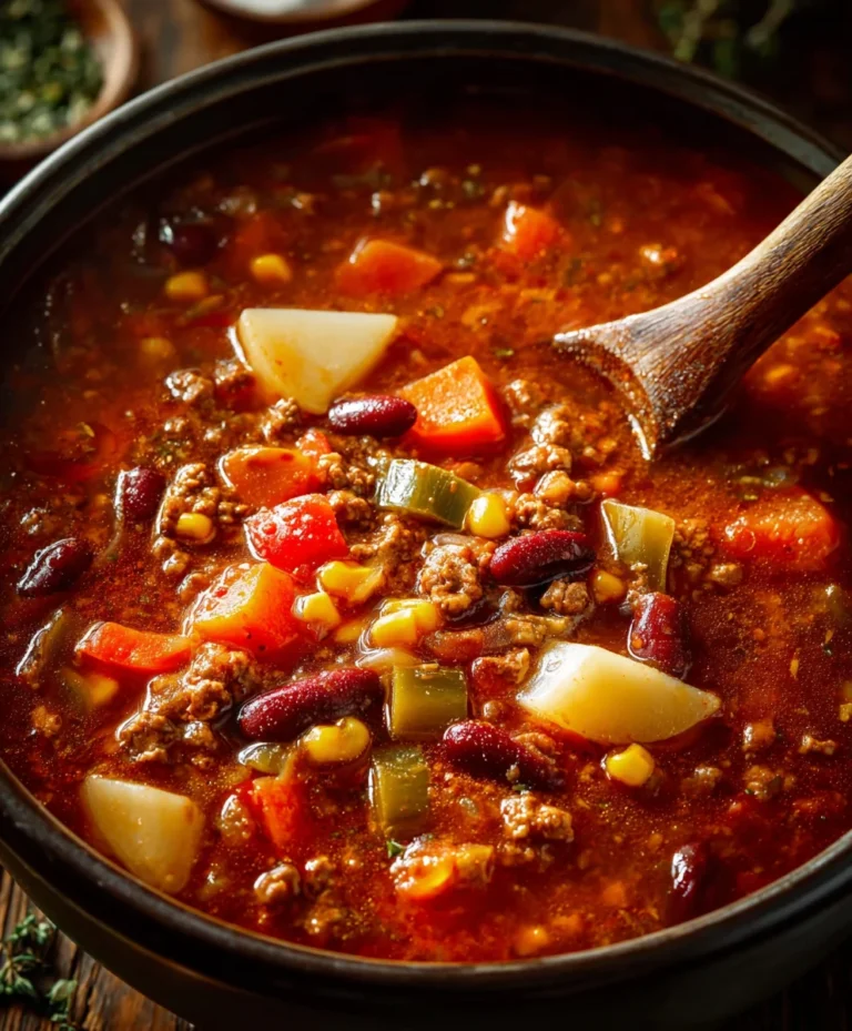 Hearty Cowboy Soup-Flavorful Beef & Bean Recipe