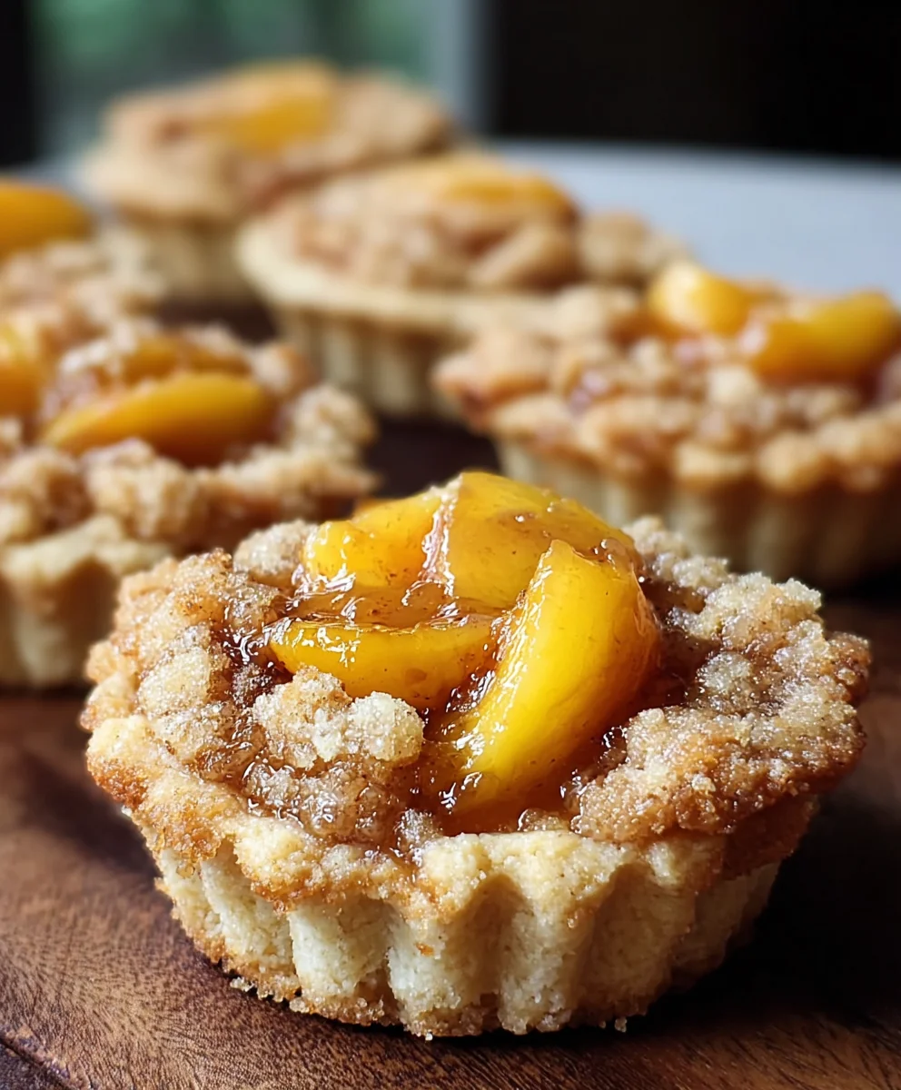 Peach Cobbler Cookie Cups-Sweet Summer Dessert