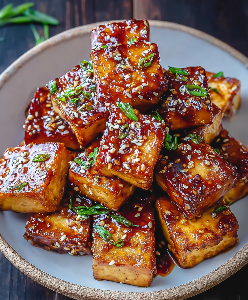 Crispy Sticky Tofu- Delicious Vegan Delight