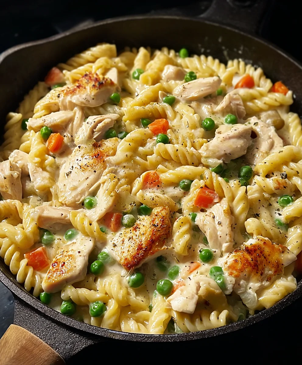 Chicken Pot Pie Pasta - Comfort Food Made Easy