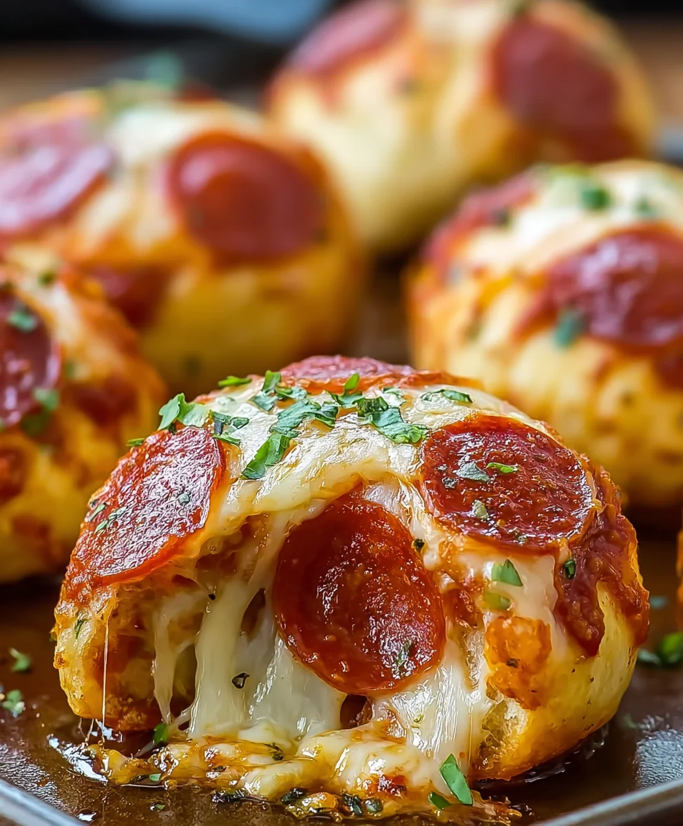 Cheesy Beef Pizza Bombs - Easy Party Appetizer