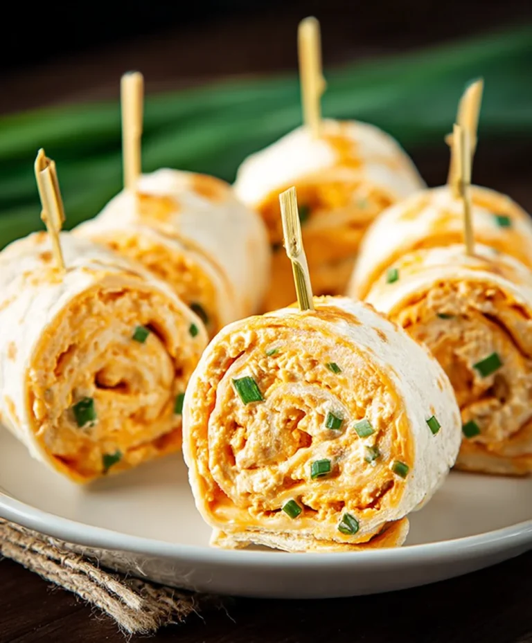 Easy Buffalo Chicken Tortilla Pinwheels Recipe