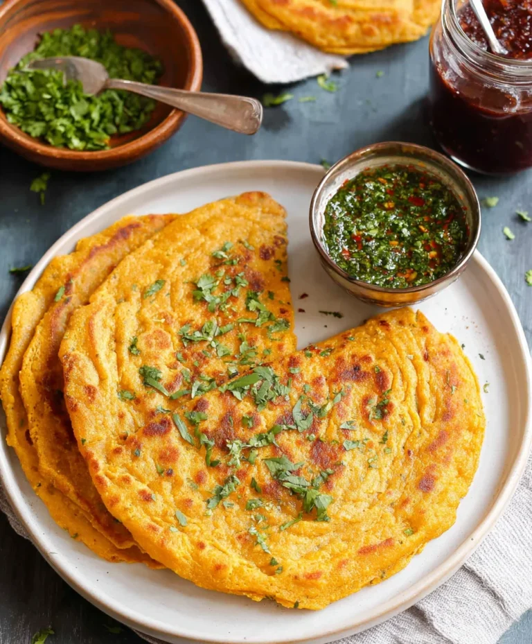 Masoor Dal Chilla – Savory Red Lentil Pancakes