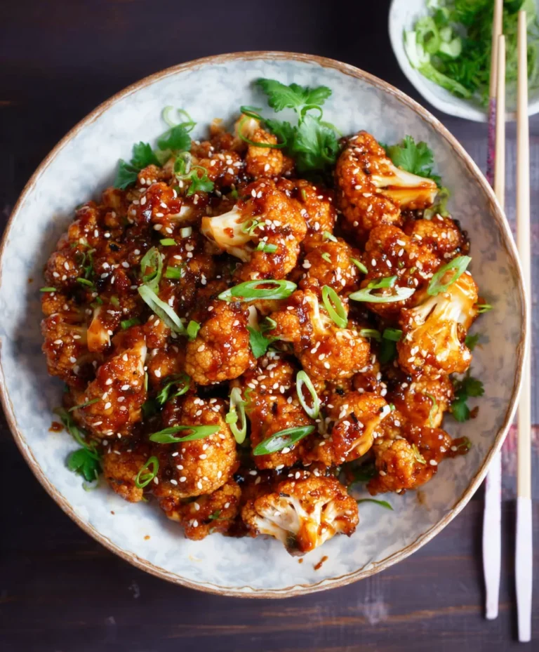 Sticky Sesame Cauliflower-Flavorful Vegan Recipe