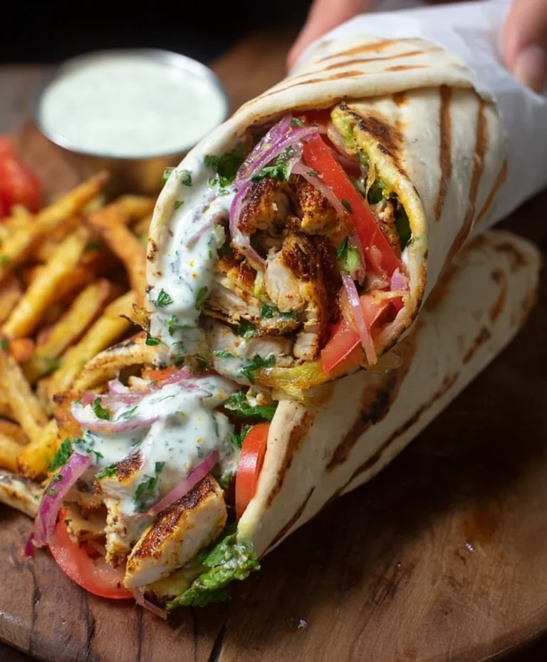 Easy Chicken Shawarma Wrap Recipe