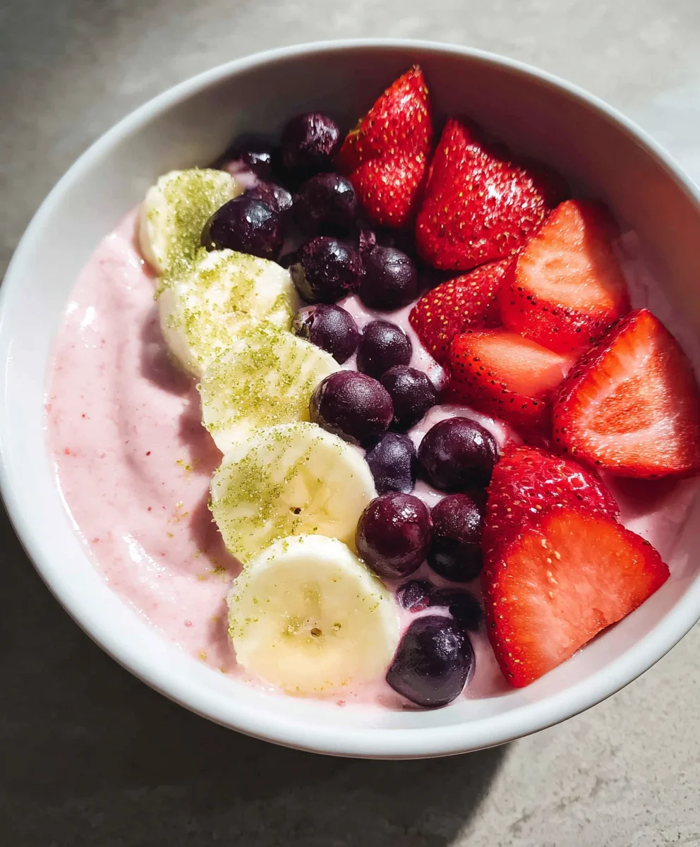 5-Minute Fruit Smoothie Bowl Greek Yogurt