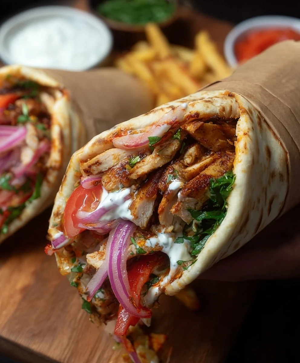 Easy Chicken Shawarma Wrap Recipe