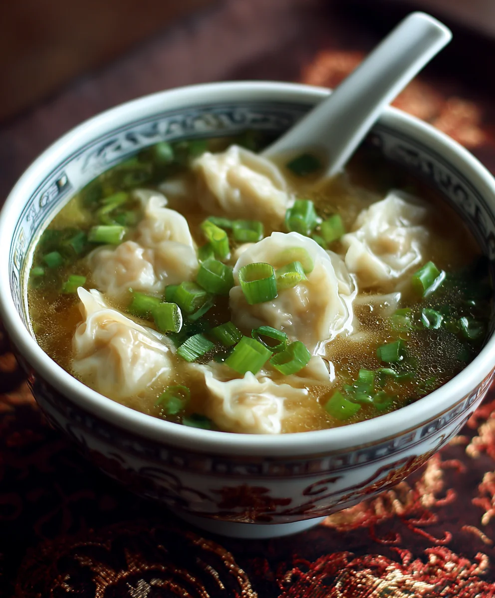 Easy Wonton Soup Recipe- Beef & Veggie Delight