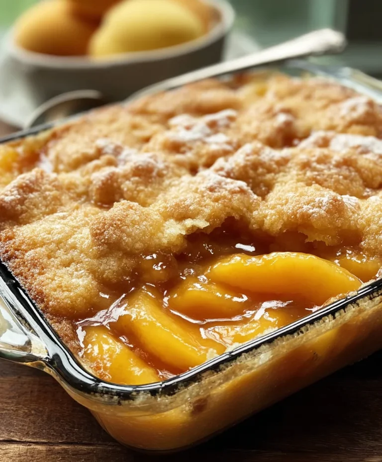 Best Southern Peach Cobbler Recipe-Sweet Summer Dessert