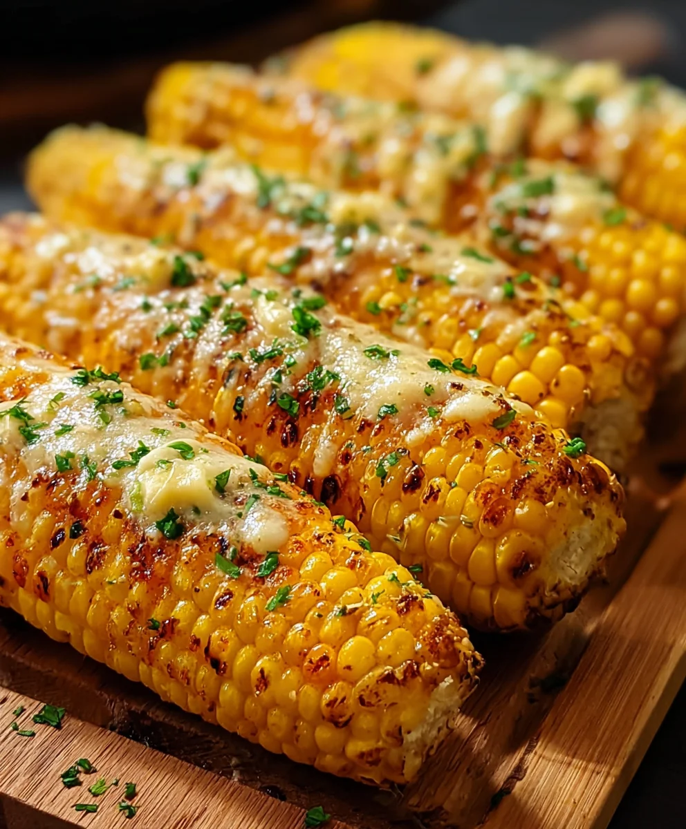 Cheesy Garlic Butter Corn on the Cob Recipe