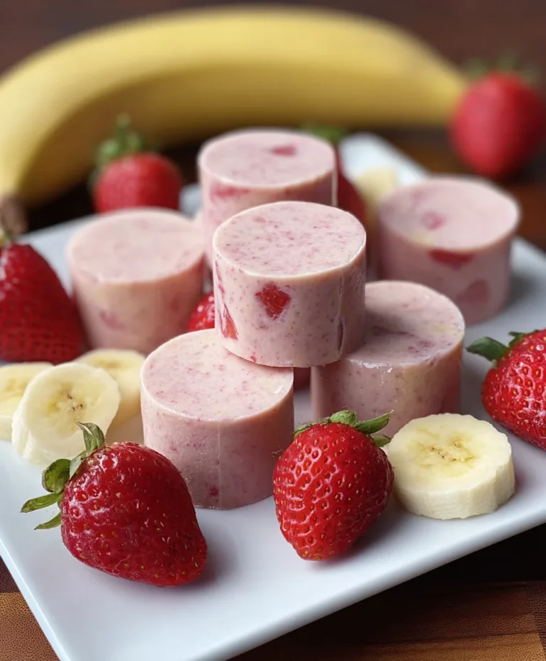 Strawberry Banana Dog Smoothie Bites-Easy Treat