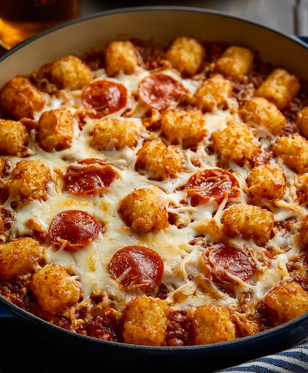 Easy Pizza Tot Casserole Recipe - Family Favorite