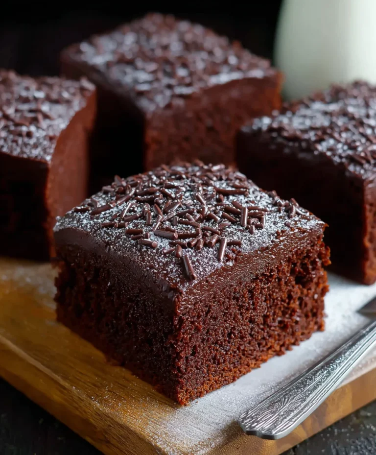 Old School Chocolate Traybake Cake- Easy & Delicious Treat