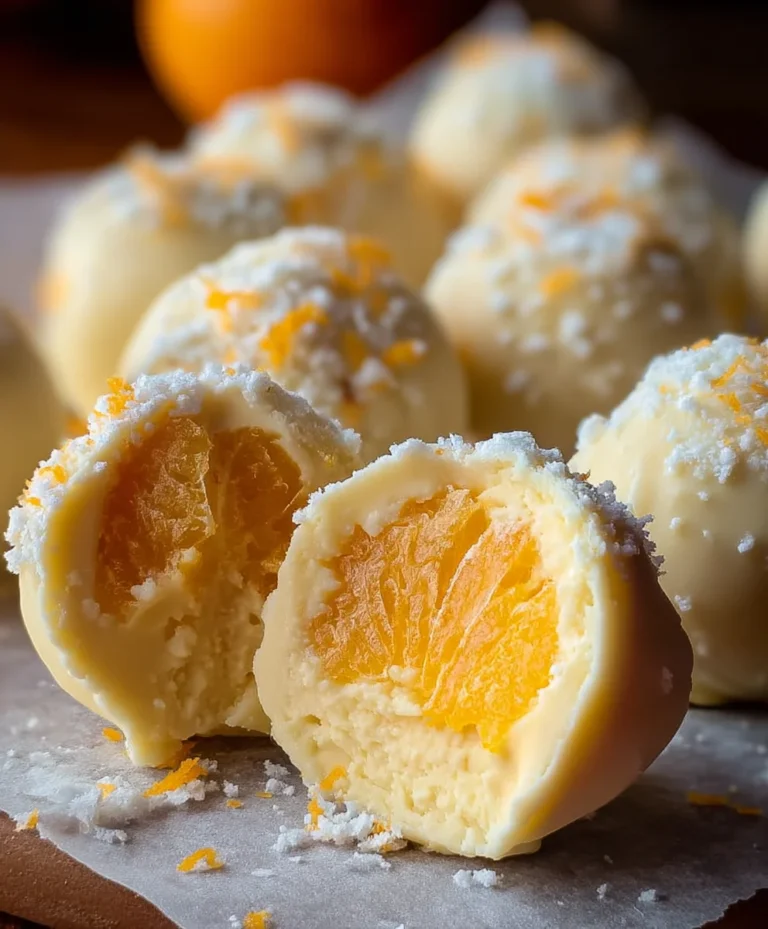 White Chocolate Orange Creamsicle Truffles Recipe