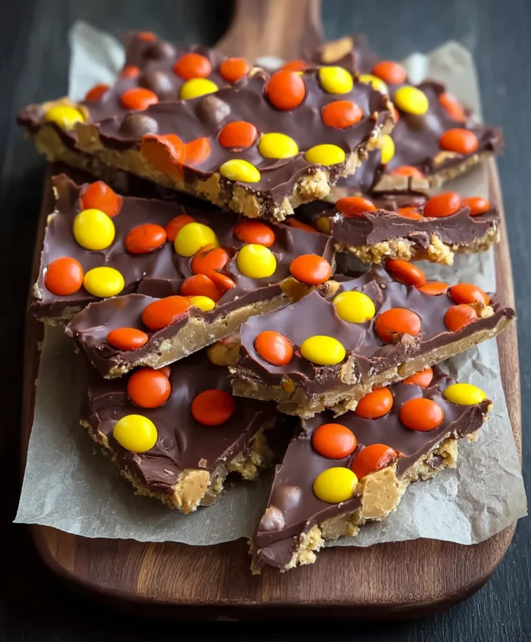 Reese’s Pieces Peanut Butter Bark Recipe