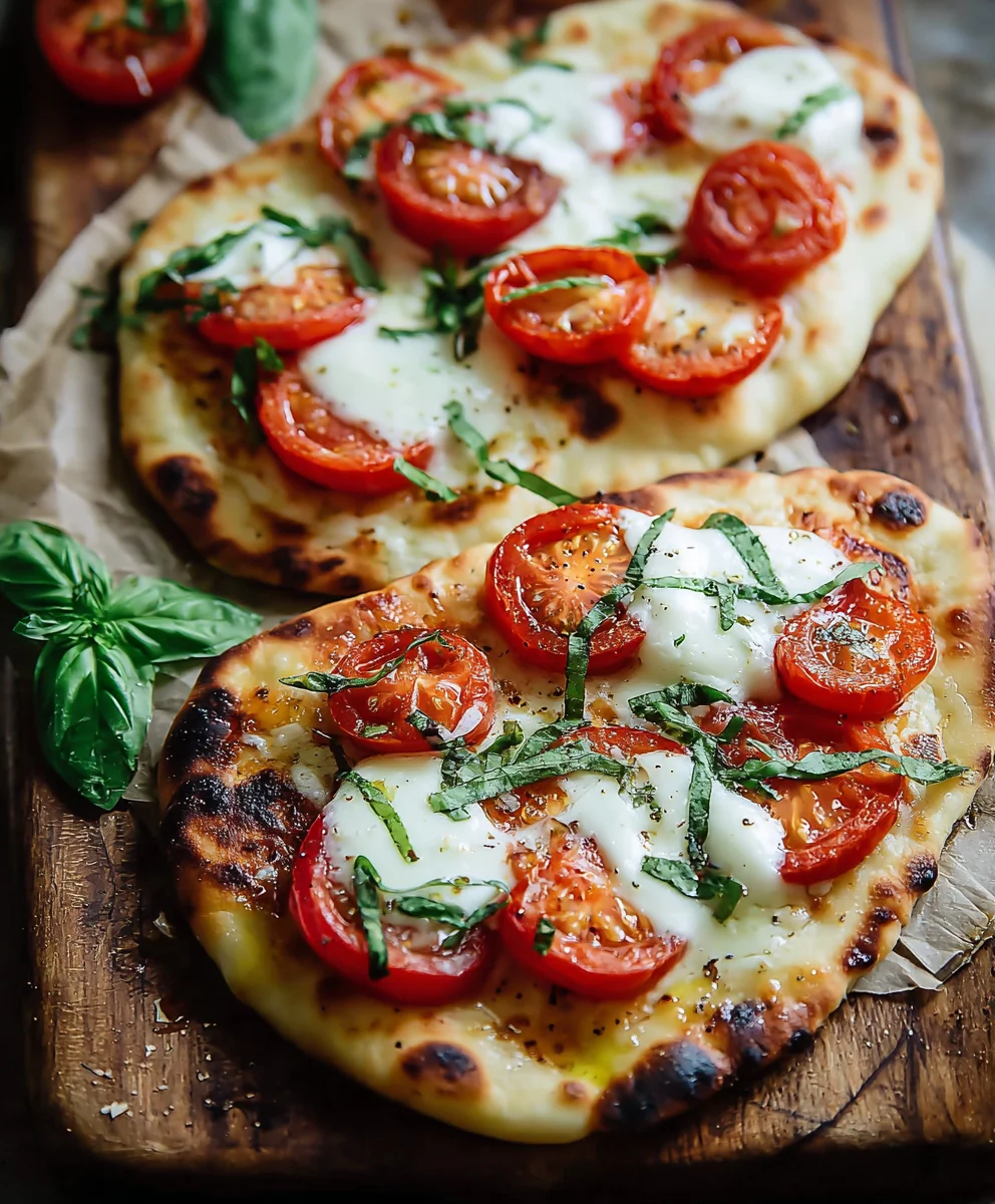 Easy Caprese Naan Pizza-Quick Weeknight Dinner