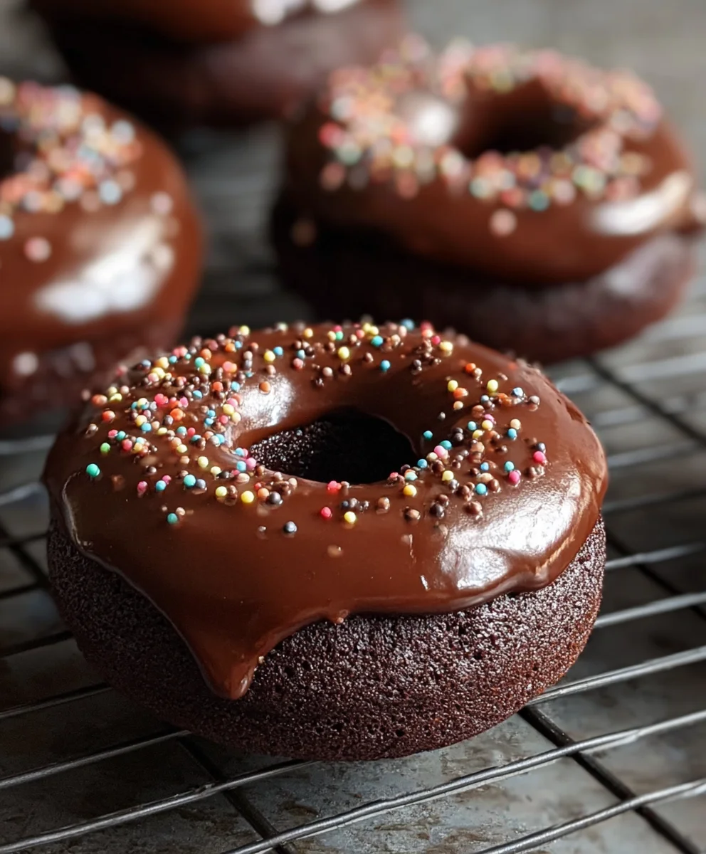 Easy Chocolate Baked Donuts - Delicious Treat