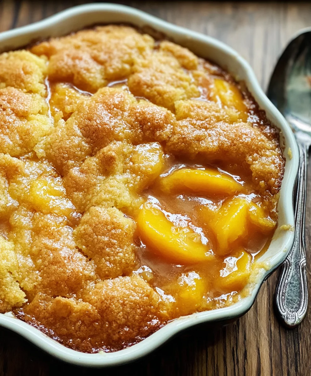 Best Southern Peach Cobbler Recipe-Sweet Summer Dessert