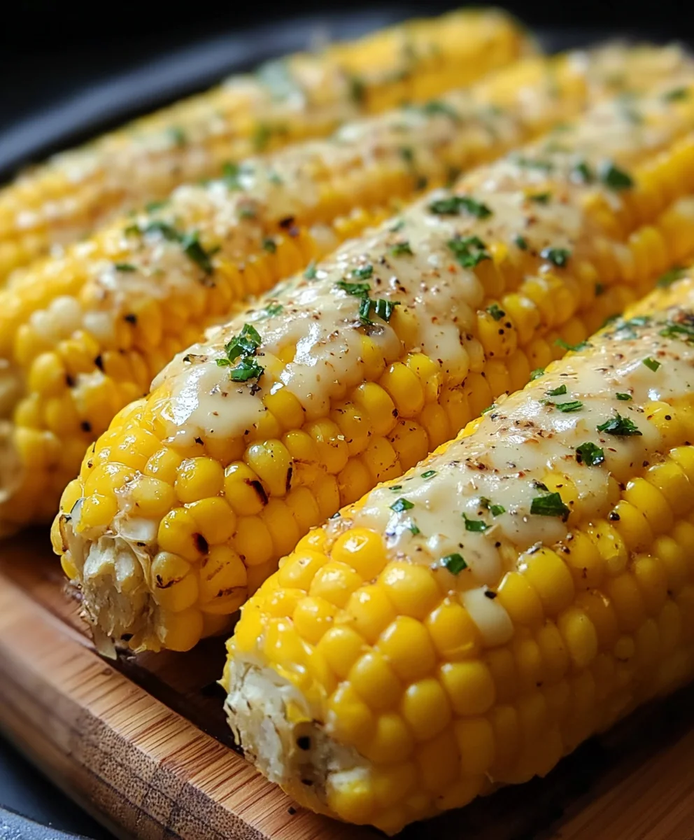 Cheesy Garlic Butter Corn on the Cob Recipe