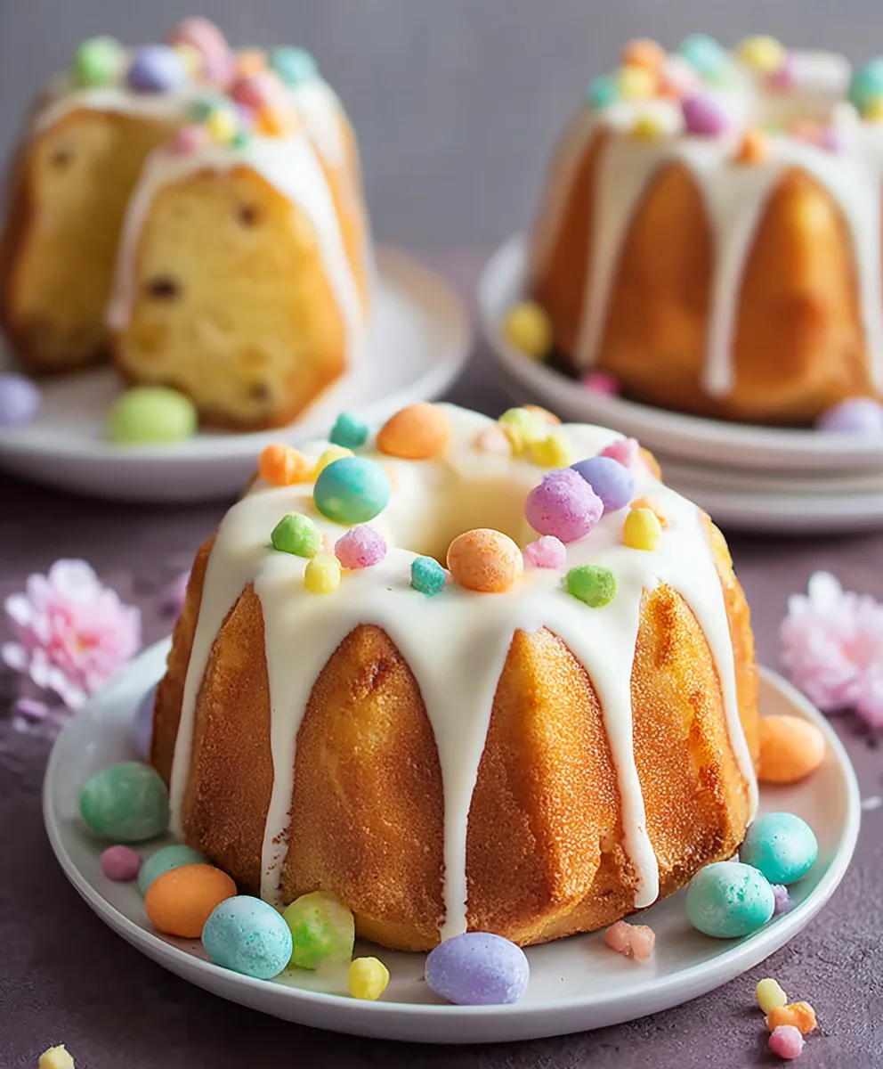 Surprise Easter Bundt Cakes-Hidden Sweet Treats