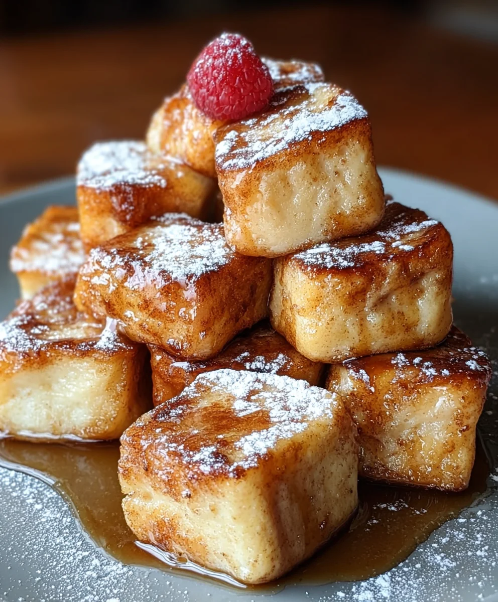 Cinnamon Roll French Toast Bites-Sweet Brunch Treat