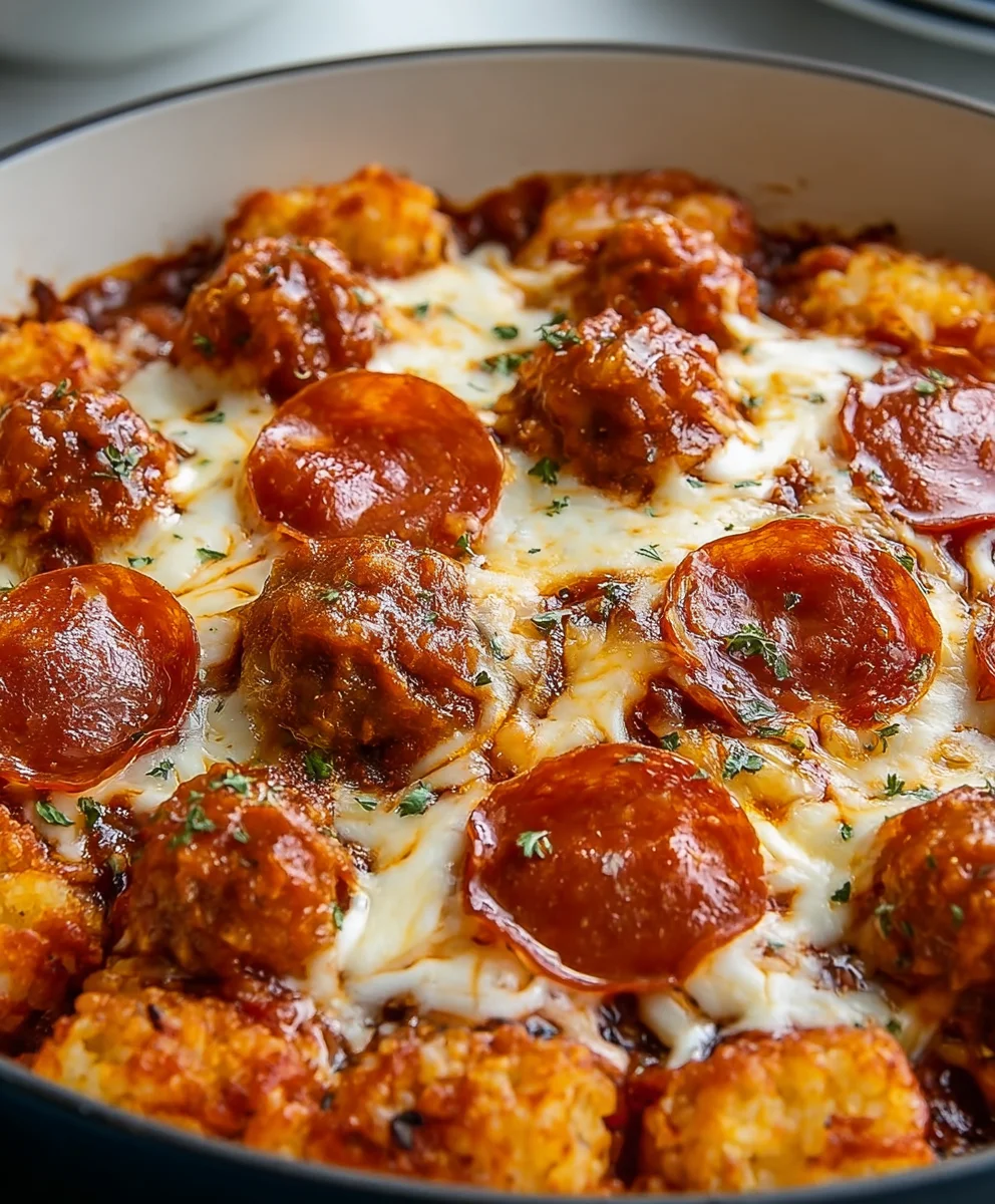 Easy Pizza Tot Casserole Recipe - Family Favorite