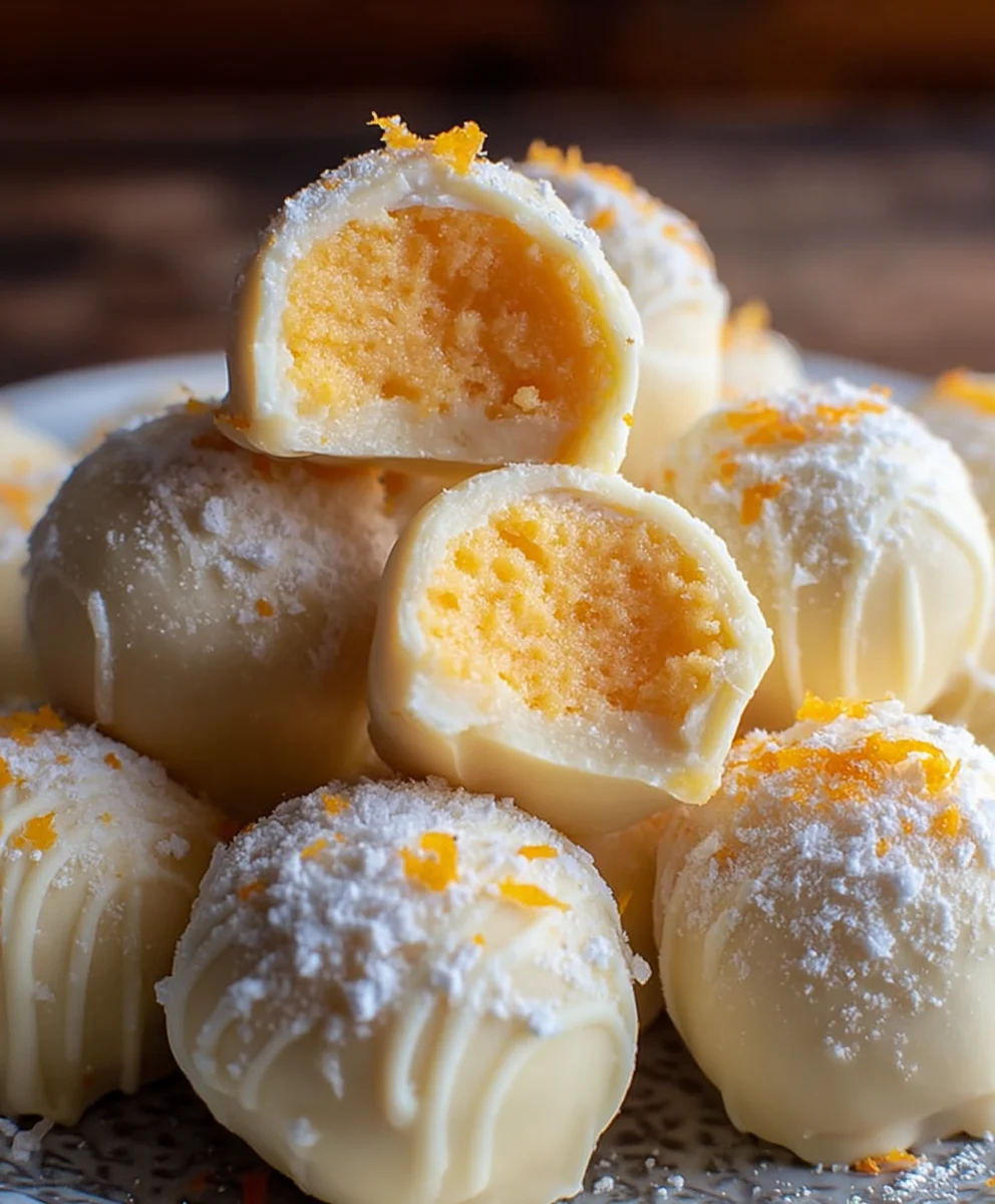 White Chocolate Orange Creamsicle Truffles Recipe