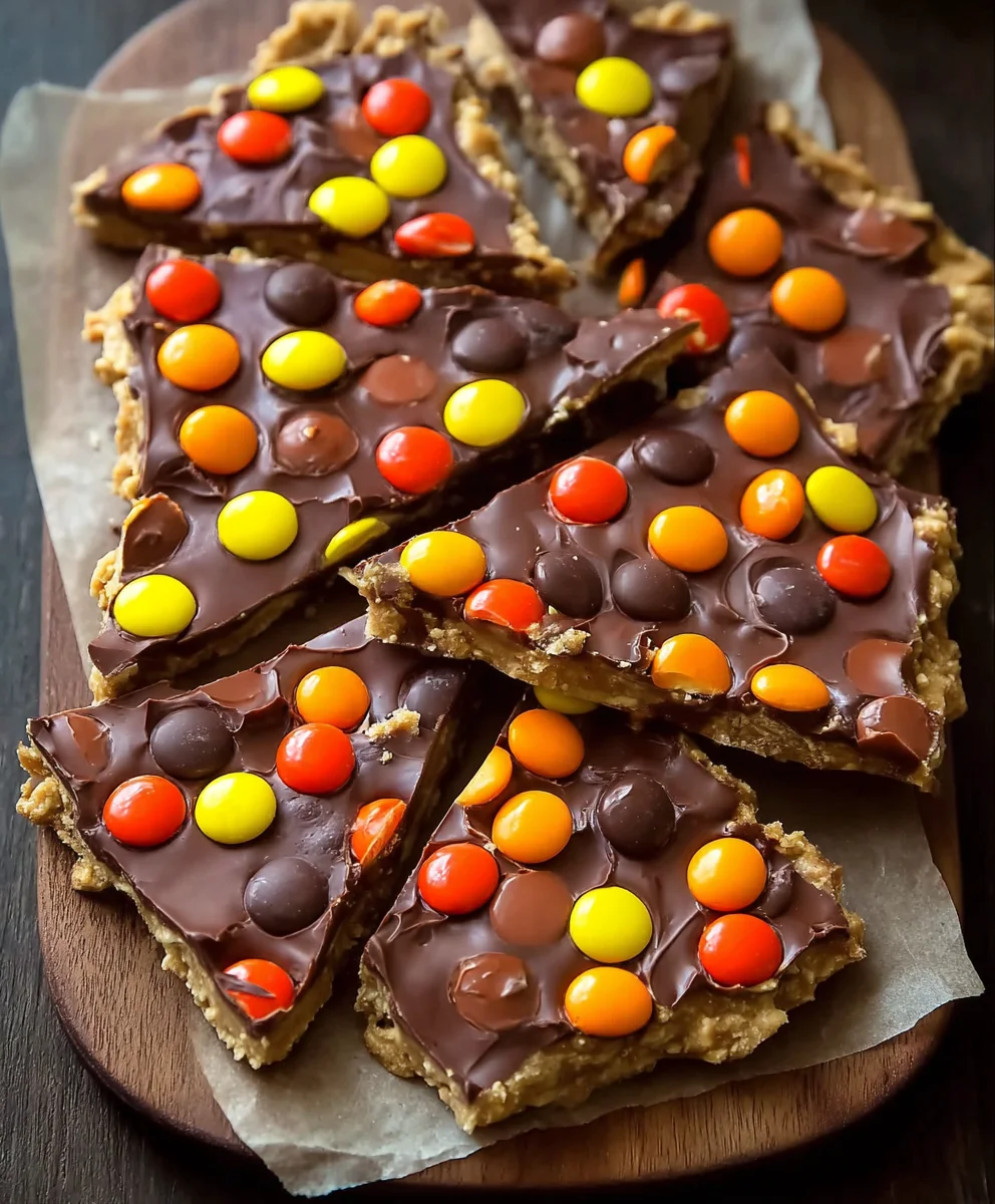 Reese's Pieces Peanut Butter Bark Recipe