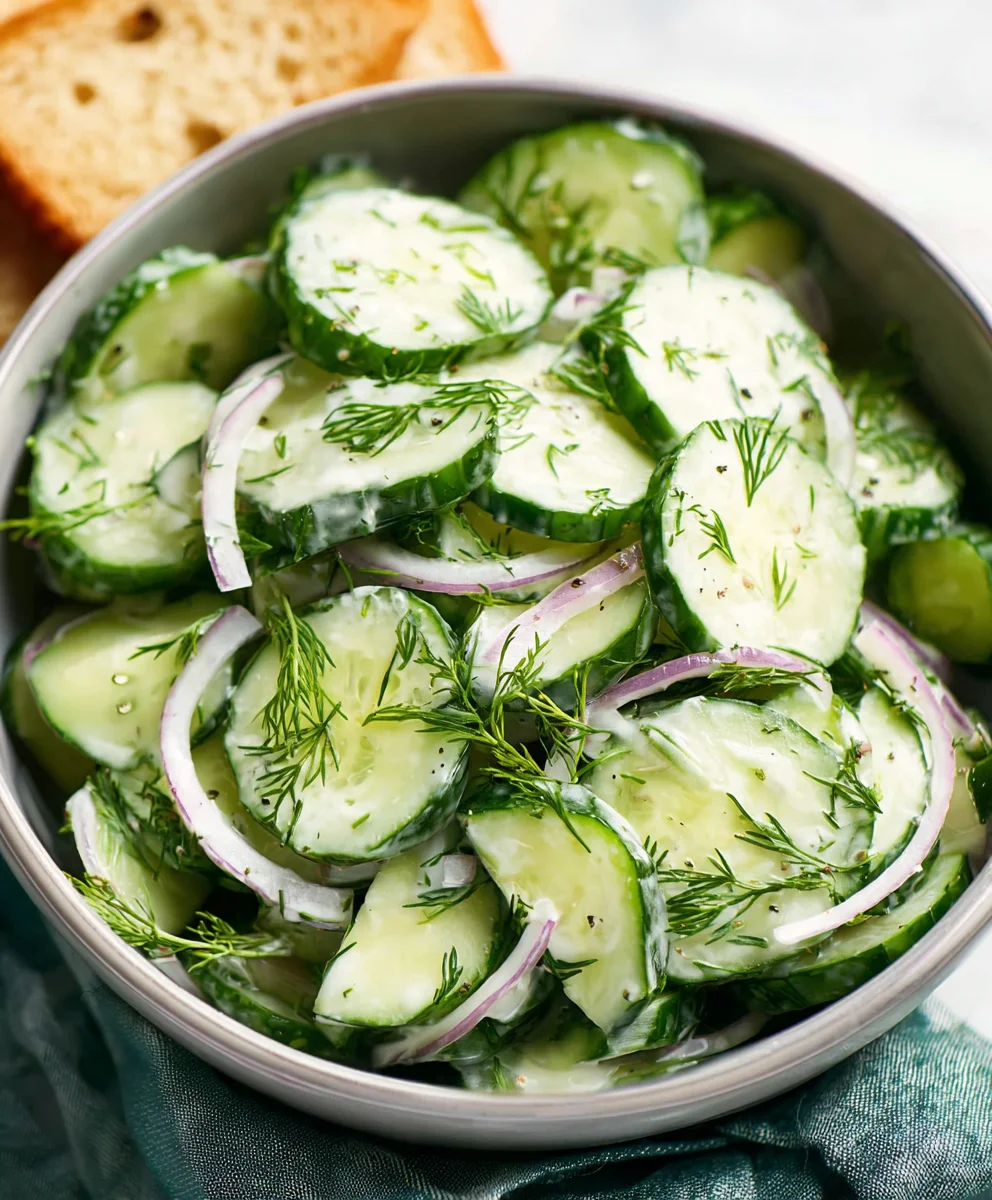 Cool Cucumber Dill Salad - Refreshing & Easy Recipe