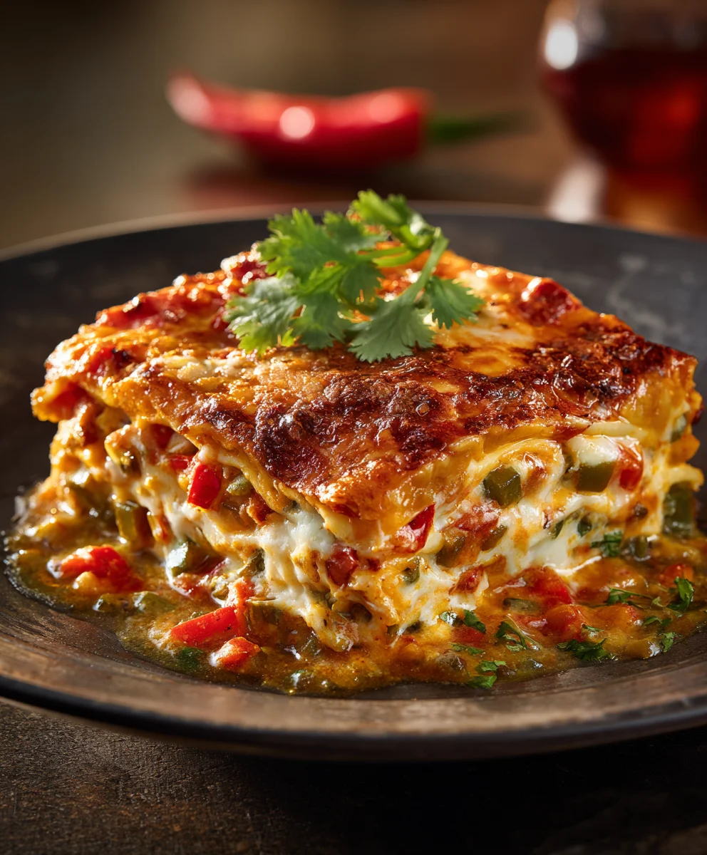 Easy Veggie Mexican Lasagna-Healthy Dinner Recipe
