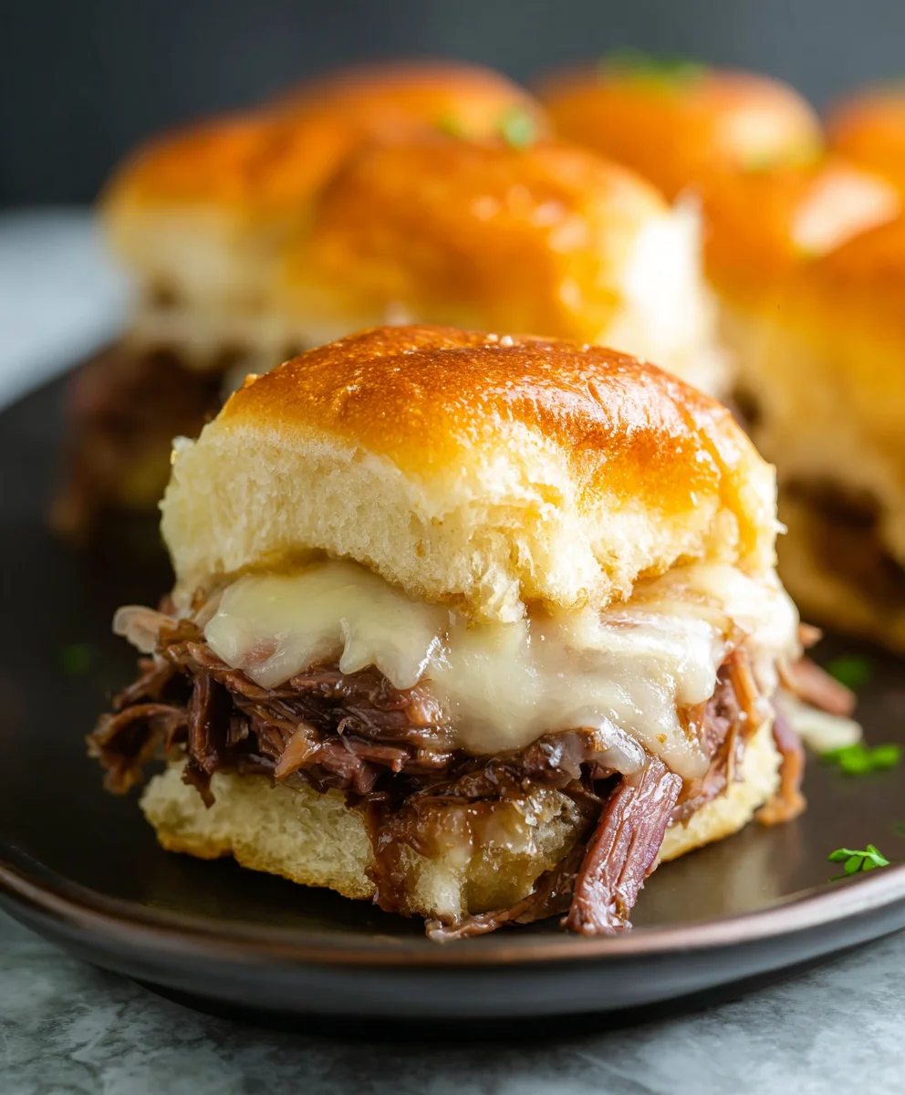 Easy French Dip Sliders - Savory Beef Sandwiches
