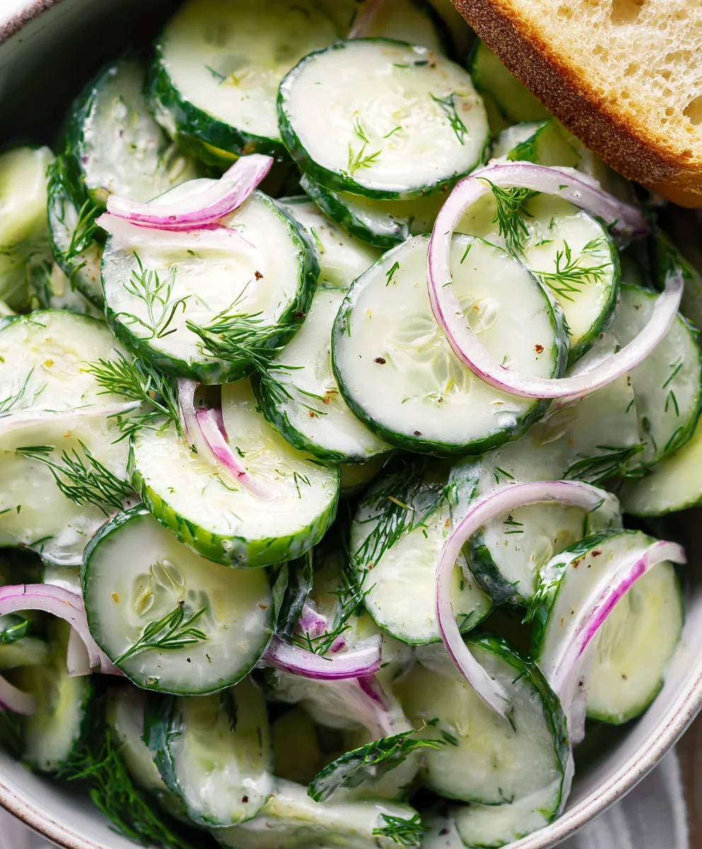 Cool Cucumber Dill Salad - Refreshing & Easy Recipe
