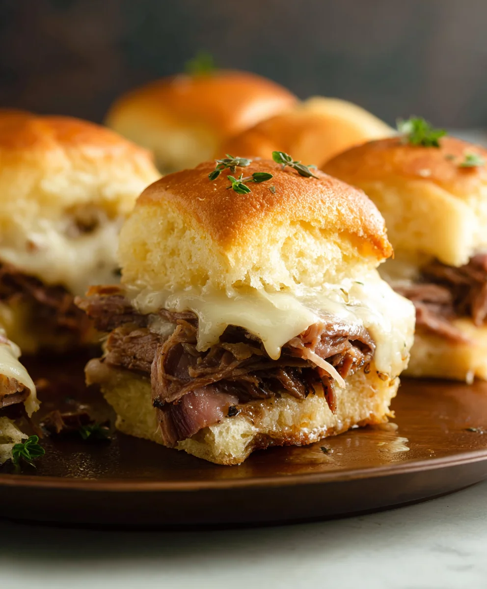 Easy French Dip Sliders - Savory Beef Sandwiches