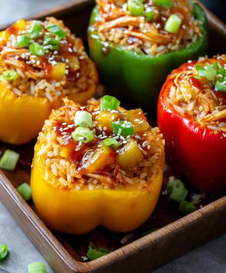 Teriyaki Pineapple Chicken Peppers-Sweet Savory Meal
