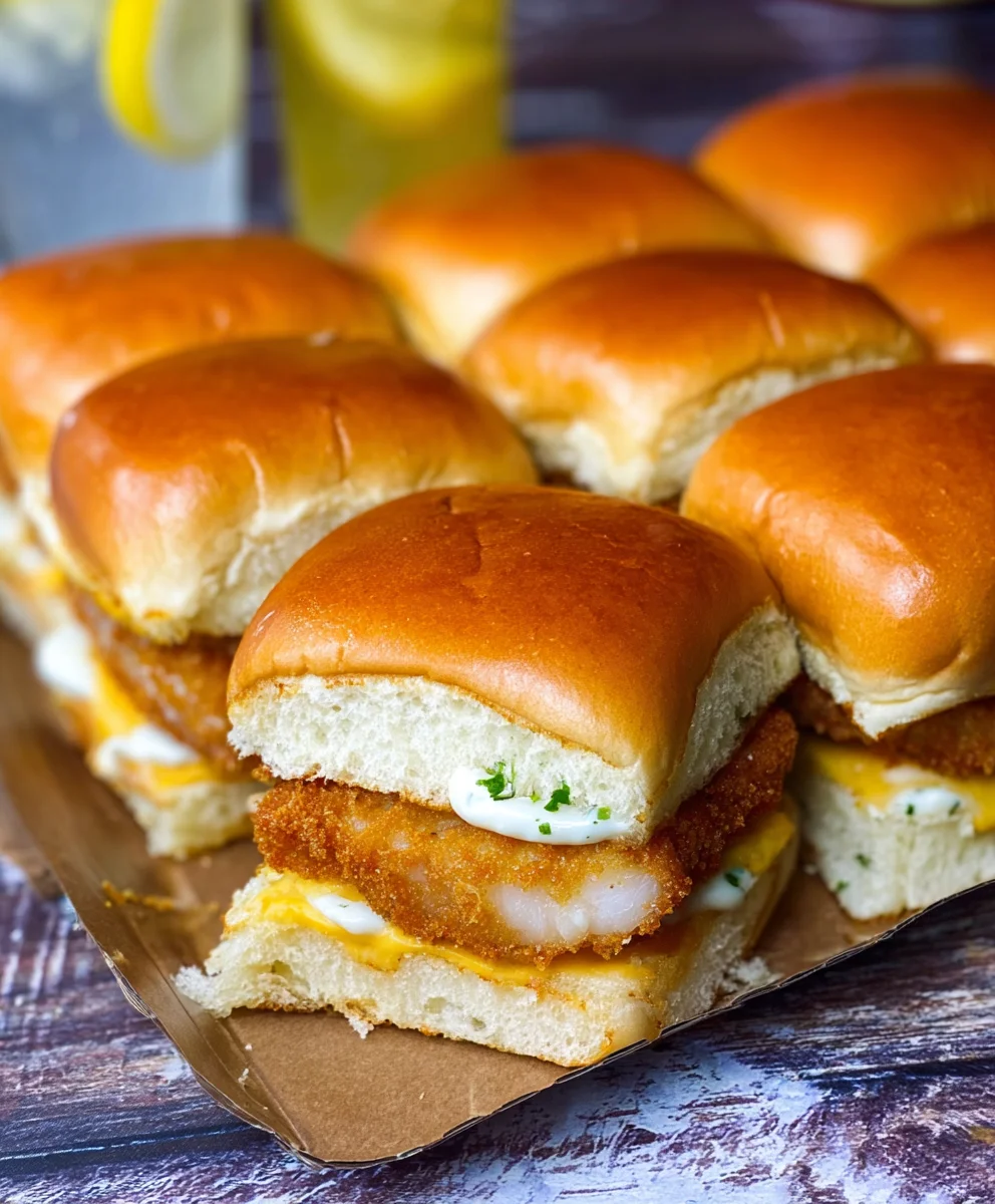 Easy Filet-O-Fish Slider Recipe - Delicious Fish Burgers