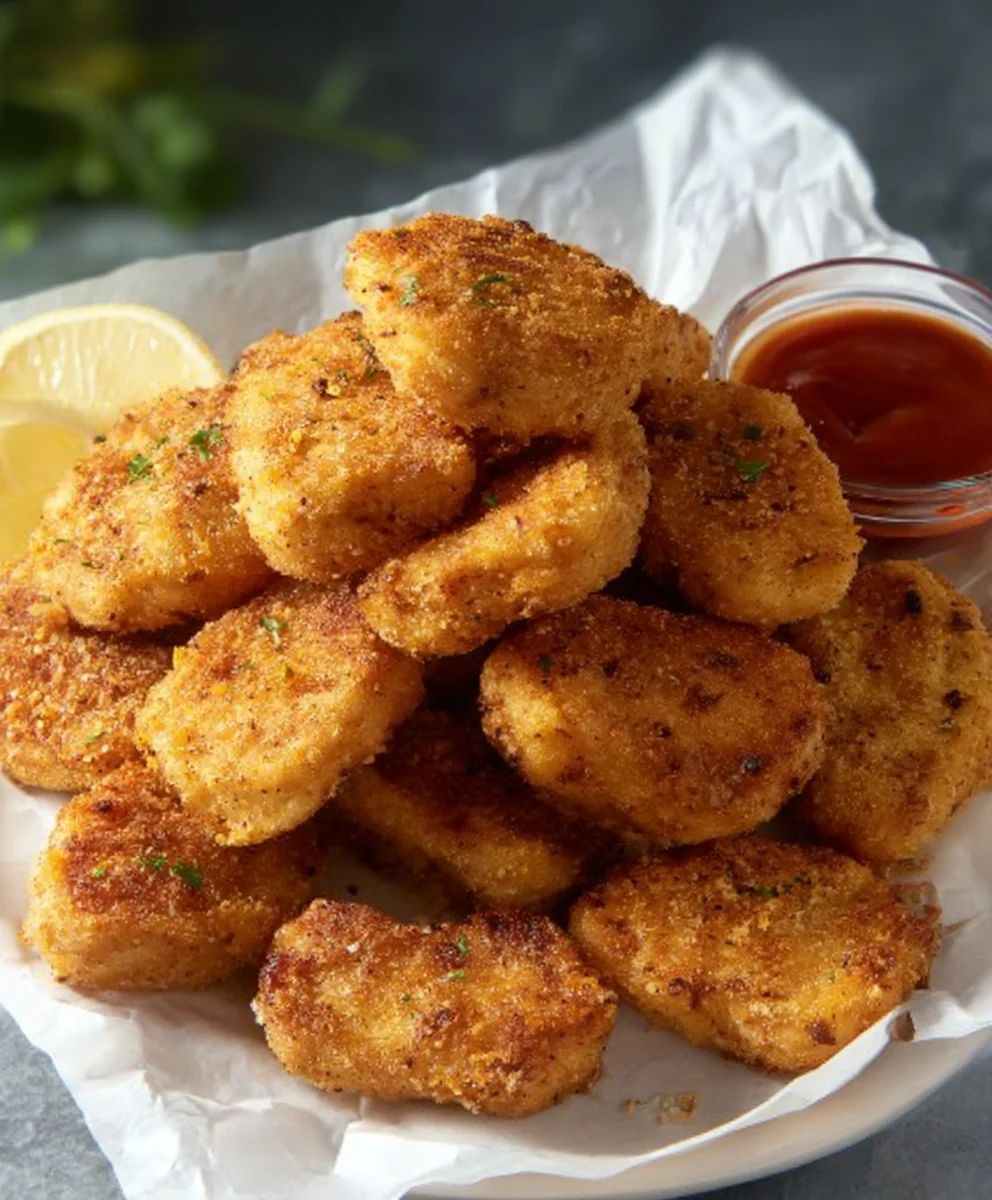 Easy Baked Chicken Nuggets- Crispy & Delicious
