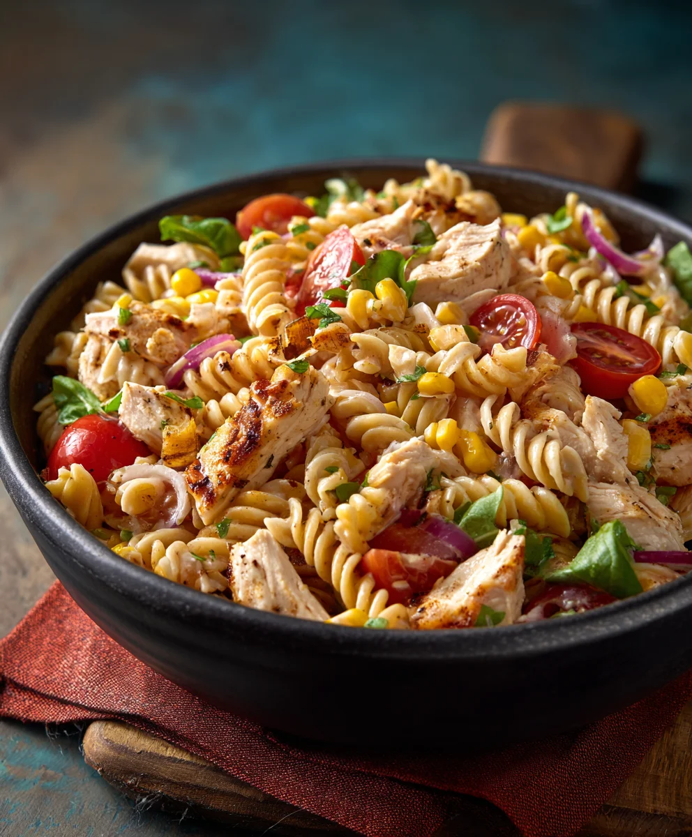 BBQ Chicken Pasta Salad - Easy & Delicious Family Meal