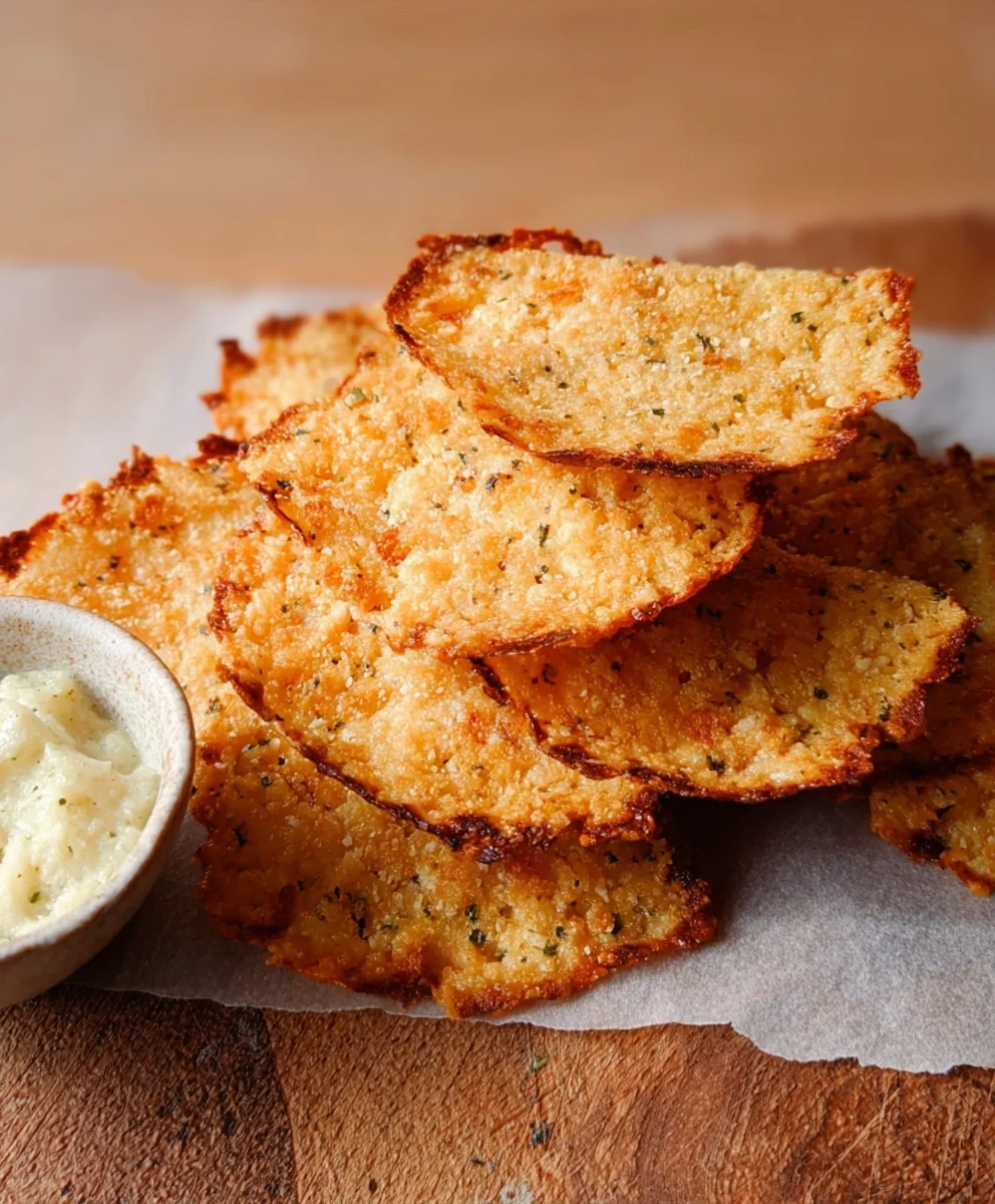 Crispy Cottage Cheese Chips- Easy Healthy Snack
