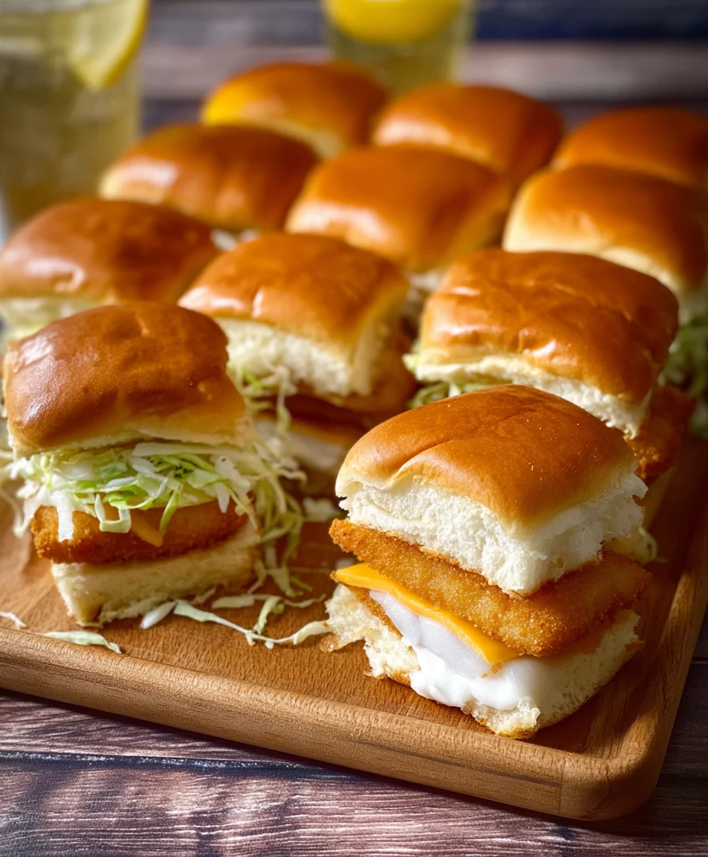 Easy Filet-O-Fish Slider Recipe - Delicious Fish Burgers
