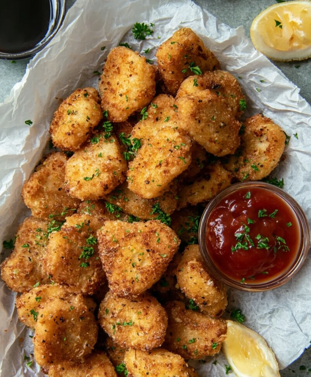 Easy Baked Chicken Nuggets- Crispy & Delicious