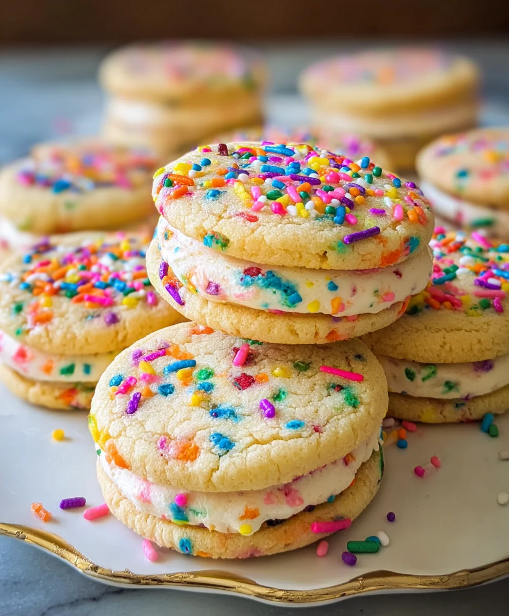 Funfetti Sandwich Cookies-Easy Dessert Recipe