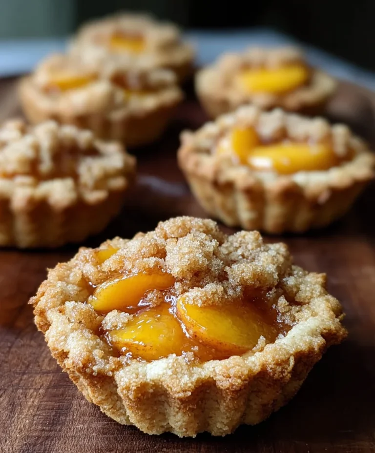 Peach Cobbler Cookie Cups-Sweet Summer Dessert