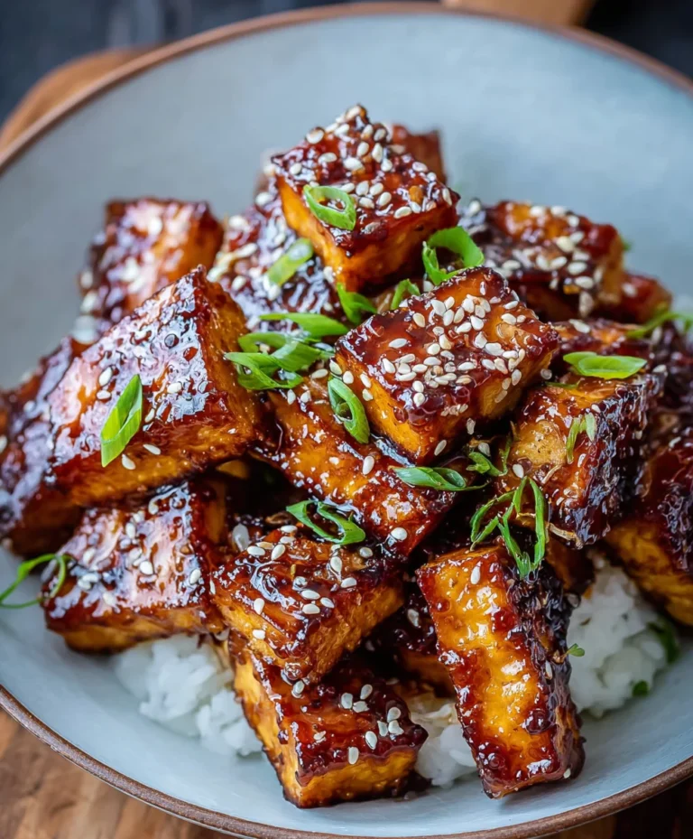 Crispy Sticky Tofu- Delicious Vegan Delight