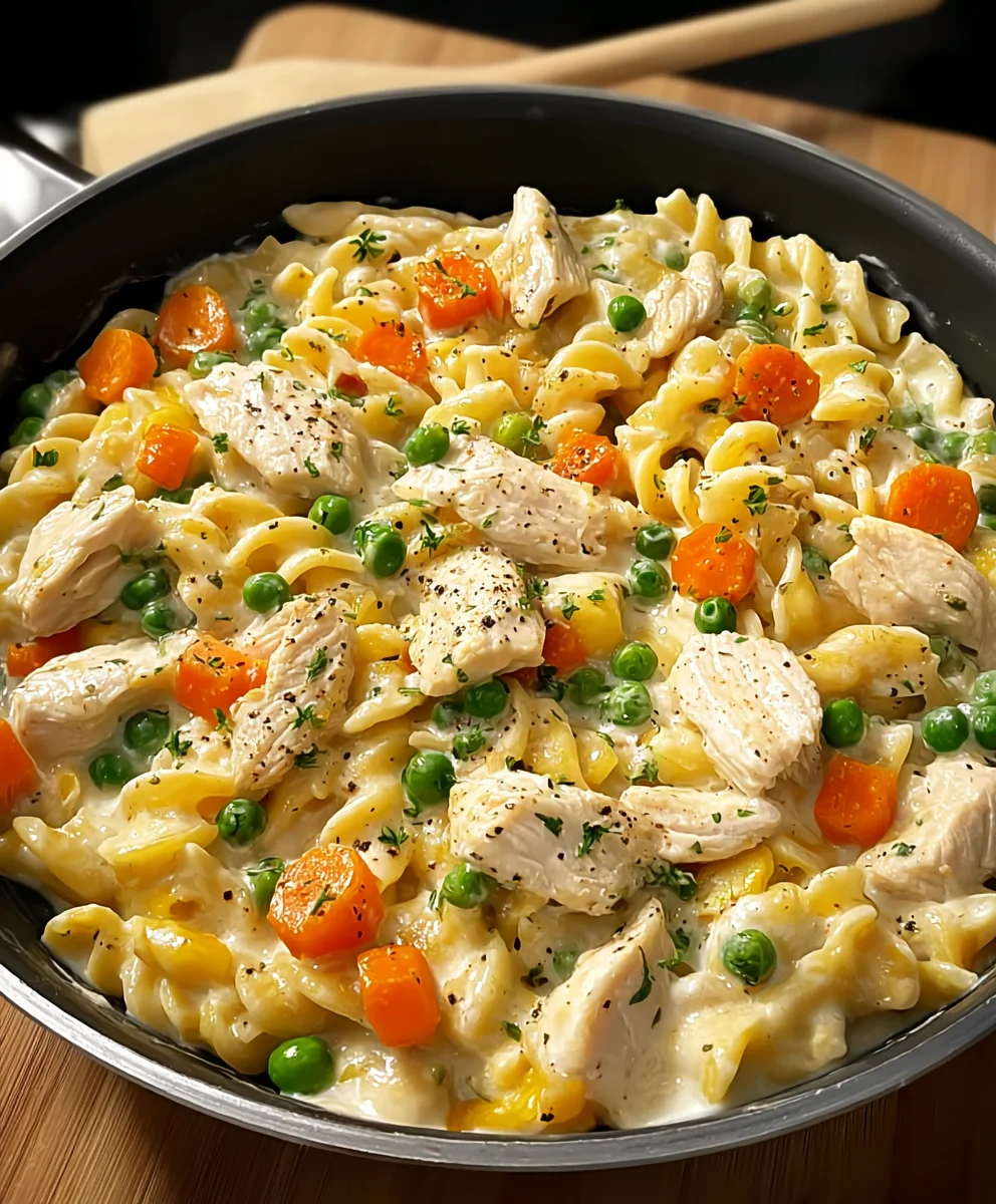 Chicken Pot Pie Pasta - Comfort Food Made Easy
