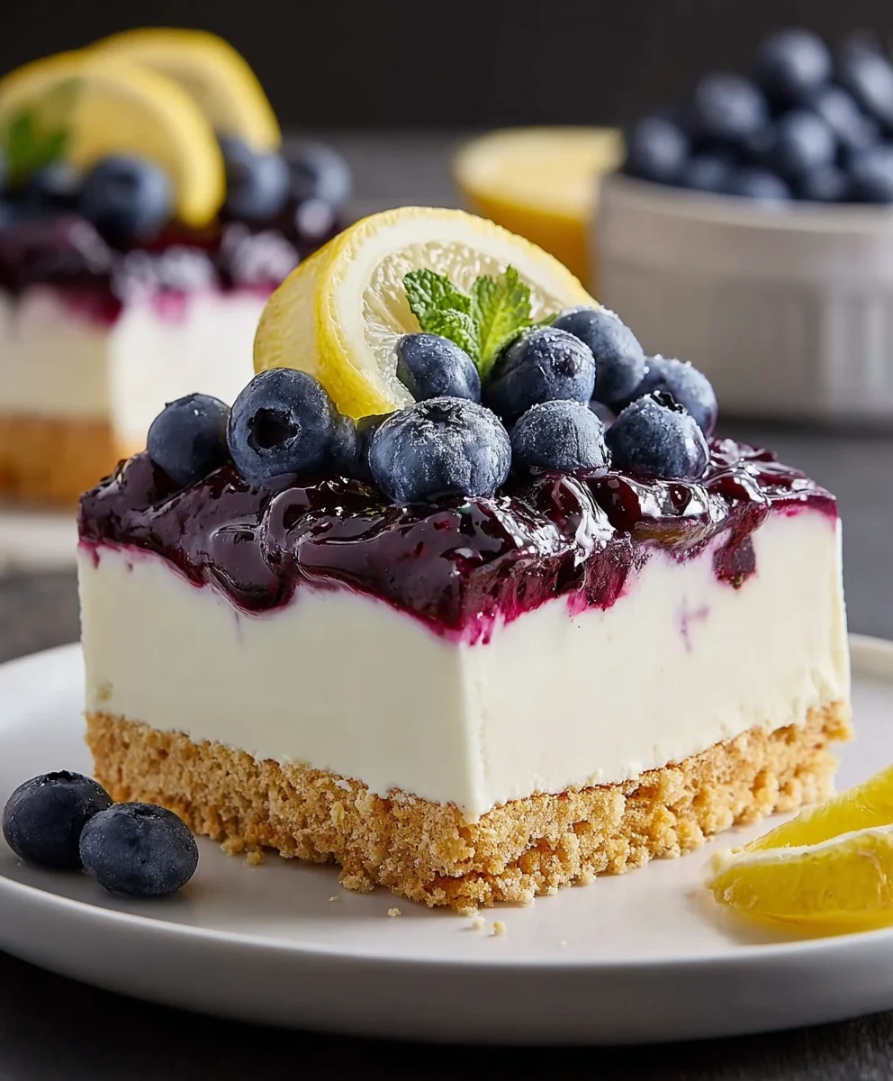 Lemon Blueberry Delight-Easy Refreshing Dessert Recipe