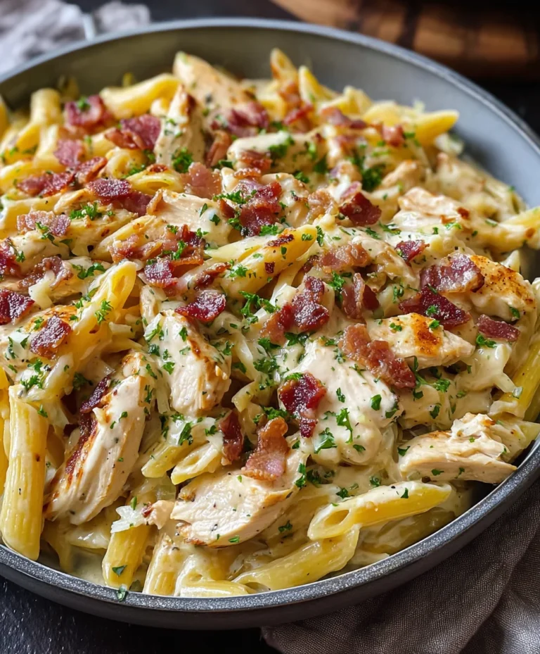One-Pan Creamy Ranch Beef Beef Bacon Chicken Pasta