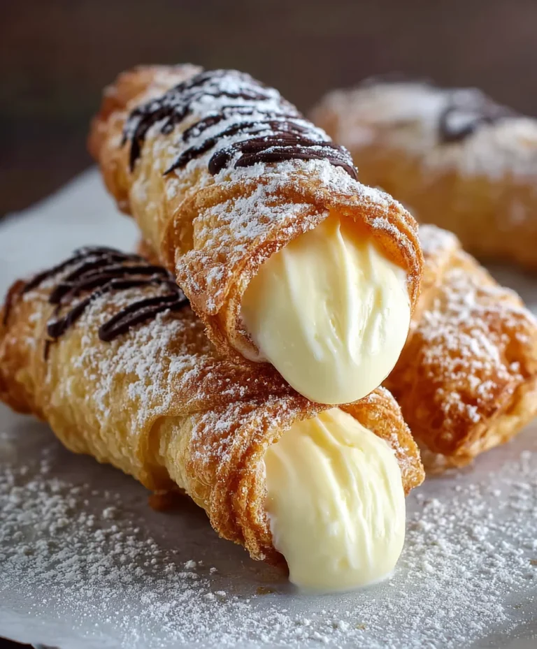 Easy Italian Cream Stuffed Cannoncini Recipe