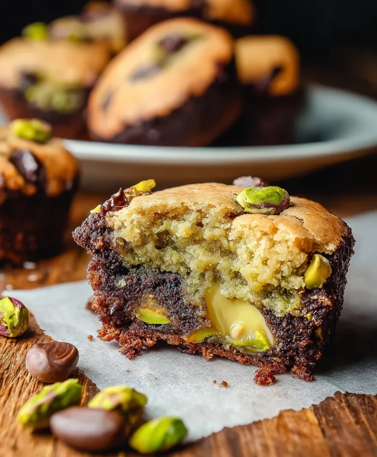 Pistachio Brookies-A Delicious Cheat-Sheet