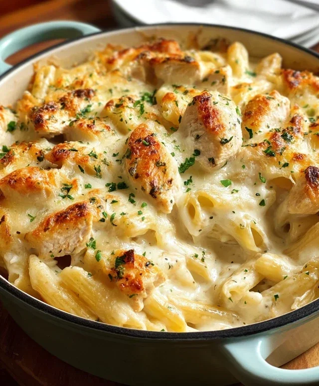 Chicken Alfredo Bake